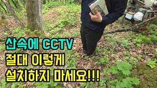 산속에 CCTV 설치.. 절대 이렇게 설치하지 마세요!!!