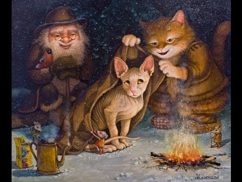 Fantastic cats of artist Alexander Maskayev.