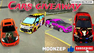 Car parking cars giveaway. Anime and design cars giveaway