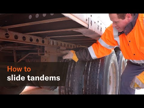 How to slide tandems on a semi-trailer in 15 steps