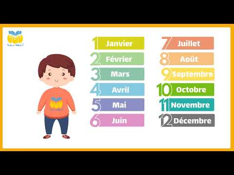 les 12 mois de l'année