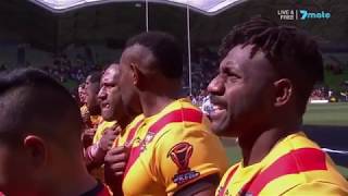 National Anthems - England vs Papua New Guinea [RLWC17 QF]