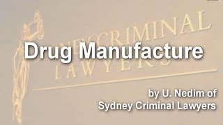 Drug Manufacture