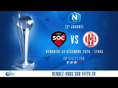 J12 : SO Cholet - FC Annecy en direct sur FFFtv (17h45) I National FFF 2020-2021