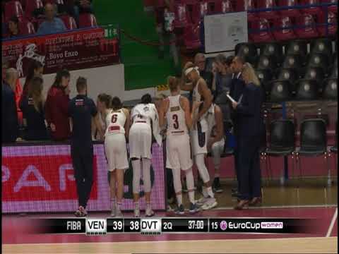 Cyesha Goree #22 white / Reyer Venezia vs DVTK / Quarter 2