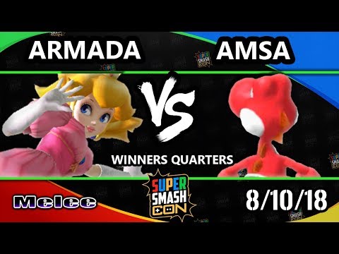 SSC 2018 SSBM - [A] | Armada (Peach) Vs. VGBC | aMSa (Yoshi) - Smash Melee Winners Quarters
