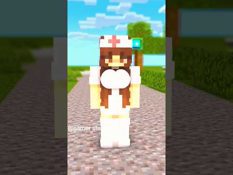 Insane Gamer Girl Transforms Into Doctor in Minecraft Animation #shorts