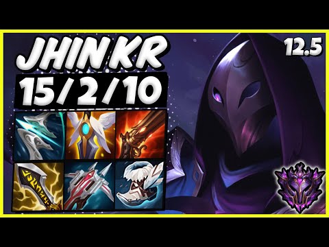 Jhin ADC vs Xayah / KR Master / Patch 12.5 / Season 12 💥