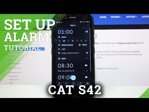 How to Add an Alarm Clock in Cat S42 - Set Up an Alarm Clock