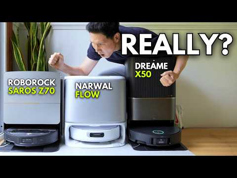Which is BEST? Roborock Saros Z70 vs Narwal Flow vs Dreame X50 (2025)