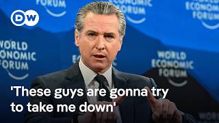 California Governor Gavin Newsom speaks at the World Economic Forum 2026 | DW News