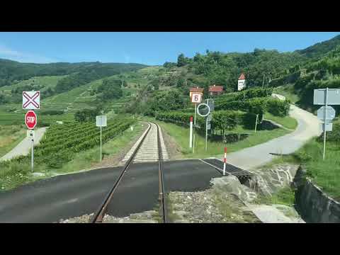 Wachaubahn zwischen Dürnstein Oberloiben und Weissenkirchen