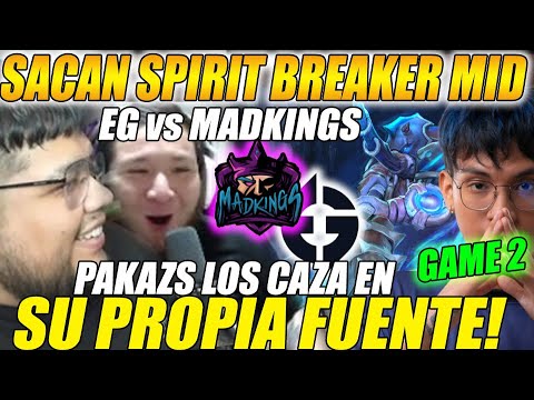 😲PAKAZS SE PONE A CAZARLOS EN SU PROPIA FUENTE!😲EG vs MADKINGS [G2/bo3] EG NO PIERDE NINGUN JUEGO!