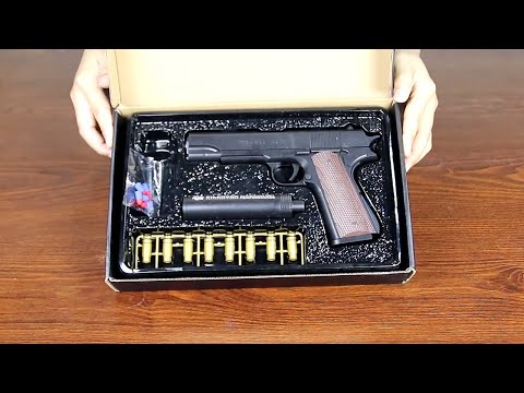 Glock M1911 Toy Gun Review 2021 - Realistic Shell Ejection Soft Bullet Toy Gun