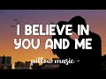 I Believe in You and Me - Whitney Houston (Lyrics) 🎵