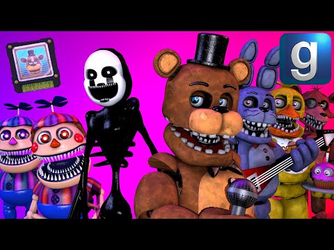 Gmod FNAF | Review | Brand New Nightmare And Unwithered Animatronic Ragdolls & More!