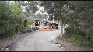 Video overview for 7 Wyndham Crescent, Surrey Downs SA 5126