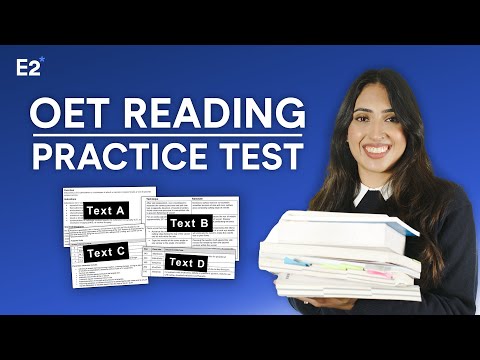 OET Reading Sample Practice Test - 2025!