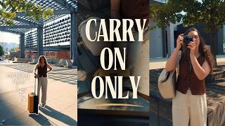 My carry-on only packing system as a content creator
