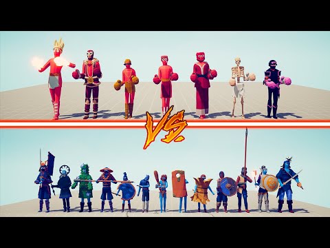 BOXER TEAM vs MELEE TEAM - Totally Accurate Battle Simulator | TABS