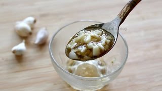 Eat Garlic And Honey On An Empty Stomach For 7 Days - Home Remedy To Lose Weight Fast-Skinny Recipes