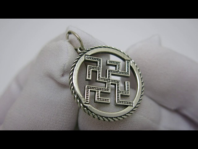 Срібний кулон "Квітка папороті" 3100433 Відео огляд