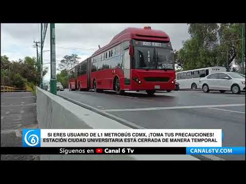 Video: Si eres usuario del Metrobús, CDMX, estación Ciudad Universitaria está cerrada de manera temporal