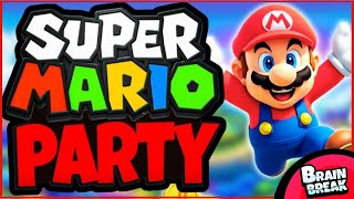 Mario Brain Break Party 🟥 Brain Breaks for Kids 🟥 Just Dance 🟥 Danny Go Inspired