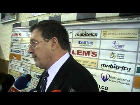 Niksa Bavcevic, dupa meciul cu CSU Sibiu 13.01.2013