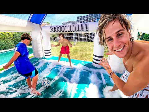 FESTEJO MI CUMPLEAÑOS JUGANDO FUTBOL CON ESPUMA! FT OCTIBENN