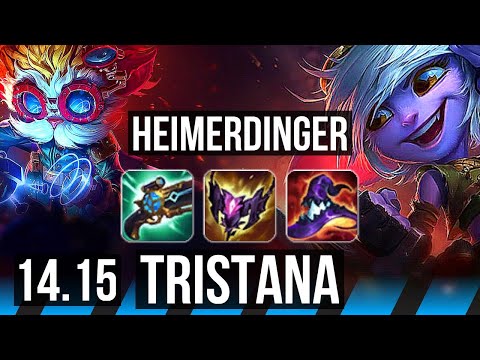 HEIMERDINGER vs TRISTANA (MID) | 13/3/14, 1000+ games, Godlike | VN Diamond | 14.15