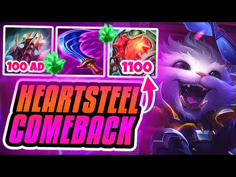 THE GREATEST HEARTSTEEL GNAR COMEBACK YOU WILL EVER SEE! Season 13 Gnar Gameplay (League of Legends)