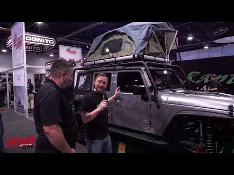 Raptor Series at SEMA 2018, Roof Top Camping Tent w/Ladder, the Voyager Roof Top Tent