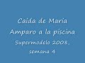 La caída de María Amparo en Supermodelo 2008