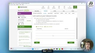 H&R Block 2025 Deluxe + State Tax Cut Software Tutorial/Walkthrough