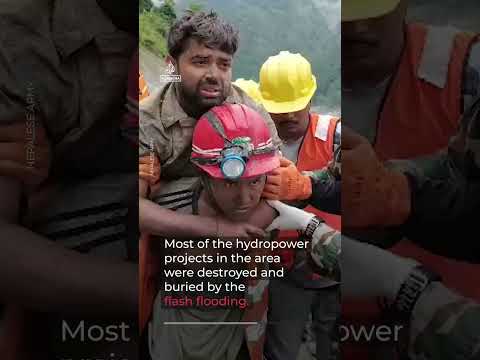Workers rescued from hydro tunnel nine days after Nepal flooding | AJ #shorts