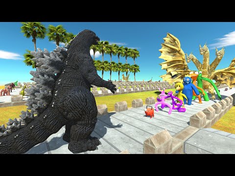 Heisei Godzilla vs Ghidorah COCONUT DEATHRUN - Animal Revolt Battle Simulator