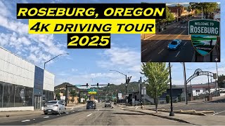 Roseburg, Oregon | 4k Driving Tour | 2025