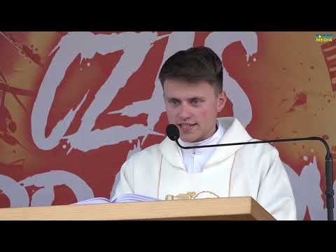 Dzień 2 - 29. Spotkanie Młodych w Wołczynie - Eucharystia - fragmenty - ks. Sebastian Kosecki