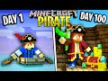 I Survived 100 Days As A Pirate In Minecraft