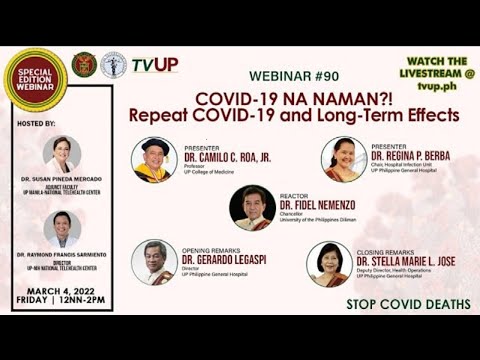 Webinar #90 | "COVID-19 NA NAMAN?! Repeat COVID-19 and Long-Term Effects”