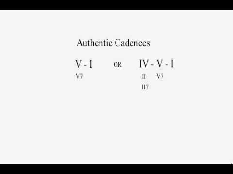 What's a Perfect Authentic Cadence?