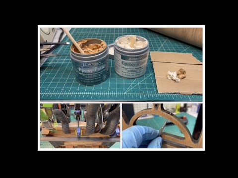 Zenith 6S229 - Cabinet Repairs w/ Epoxy Paste Wood Filler and...