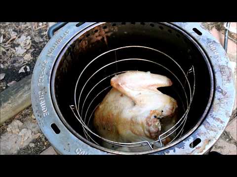 Frying a turkey in the Big Easy infrared cooker