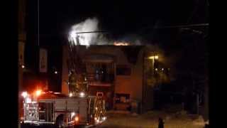 preview picture of video 'Incendie dans une friperie a Windsor Q C'