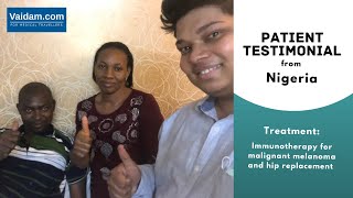 #Nigeria Patient’s Wife shares her experience on her husband's Hip Replacement in India - Subtitles