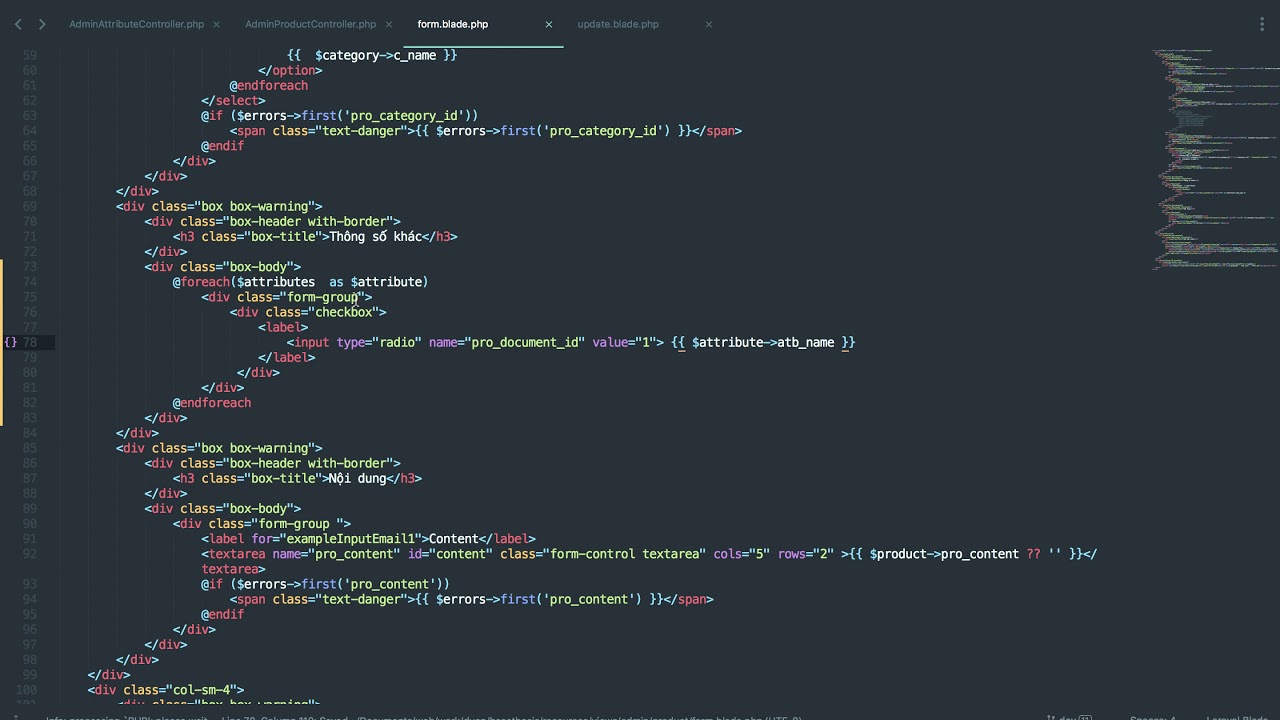 [Seri] - Website đồng hồ - Tạo giao diện hiển thị thuộc tính trong form sản phẩm