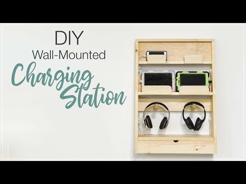 DIY Wall Mounted Charging Station
