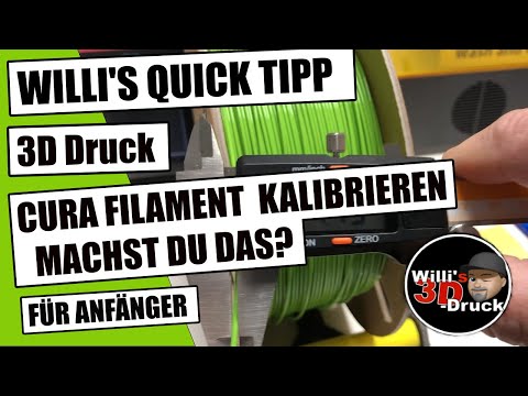Ist dein 3D Drucker auf das jeweilig verwendete Filament kalibriert?
