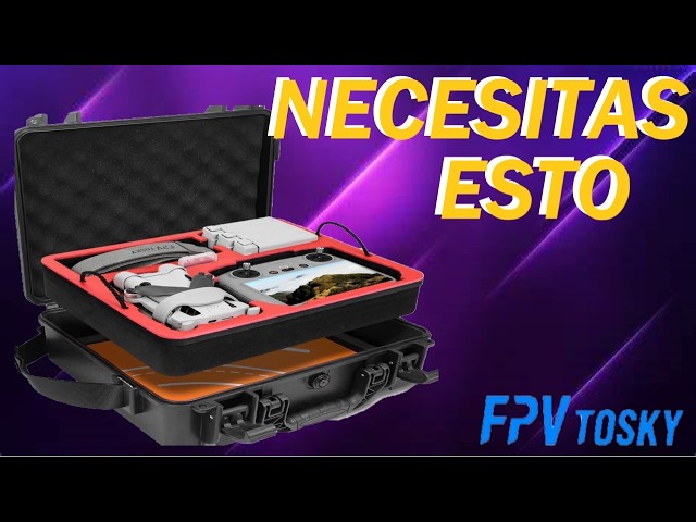 Vídeo relacionado con FPVtosky Funda rígida de transporte Mini 4K para DJI 2 SE/4K, accesorios de dron, funda compacta con 1 soporte de hélice y 1 protector de joystick